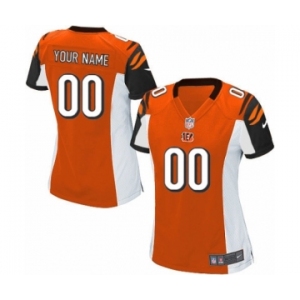 Women Nike Nfl Jerseys Cincinnati Bengals Customized Orange Jersey