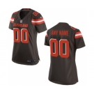 Women Nike Nfl Jerseys Cleveland Browns Customized Brown Jersey