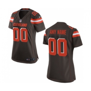 Women Nike Nfl Jerseys Cleveland Browns Customized Brown Jersey