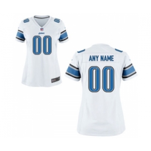 Women Nike Nfl Jerseys Detroit Lions Customized White Jersey