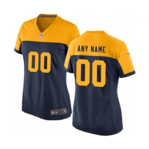 Women Nike Nfl Jerseys Green Bay Packers Customized Blue Jersey