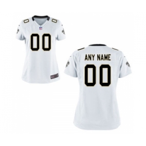 Women Nike Nfl Jerseys New Orleans Saints Customized White Jersey