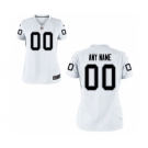 Women Nike Nfl Jerseys Oakland Raiders Customized White Jersey