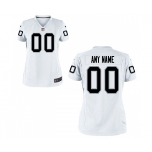Women Nike Nfl Jerseys Oakland Raiders Customized White Jersey