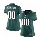 Women Nike Nfl Jerseys Philadelphia Eagles Customized Green Jersey