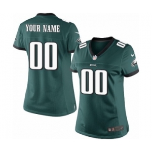 Women Nike Nfl Jerseys Philadelphia Eagles Customized Green Jersey