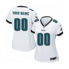 Women Nike Nfl Jerseys Philadelphia Eagles Customized White Jersey