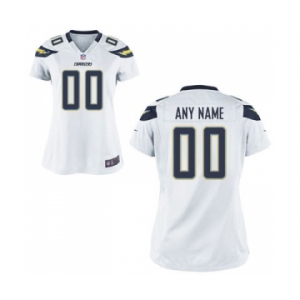 Women Nike Nfl Jerseys San Diego Chargers Customized White Jersey