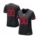 Women Nike Nfl Jerseys San Francisco 49ers Customized Black Jersey