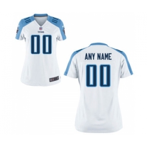Women Nike Nfl Jerseys Tennessee Titans Customized White Jersey