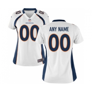 Women Nike nfl Jerseys Denver Broncos Customized White Jersey