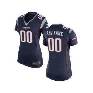 Women Nike nfl jerseys New England Patriots Customized Blue Jersey