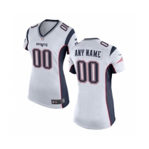 Women Nike nfl jerseys New England Patriots Customized White Jersey