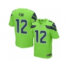 Men Nike Seattle Seahawks 12th Fan Elite Green Rush NFL Jerseys