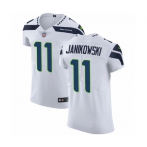 Men's Nike Seattle Seahawks #11 Sebastian Janikowski White Vapor Untouchable Elite Player NFL Jersey