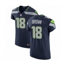 Men's Nike Seattle Seahawks #18 Jaron Brown Navy Blue Team Color Vapor Untouchable Elite Player NFL Jersey