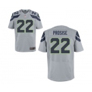 Men's Nike Seattle Seahawks #22 C.J. Prosise Elite Grey Alternate NFL Jersey