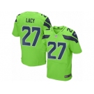 Men's Nike Seattle Seahawks #27 Eddie Lacy Elite Green Rush NFL Jersey