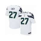 Men's Nike Seattle Seahawks #27 Eddie Lacy Elite White NFL Jersey