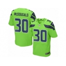 Men's Nike Seattle Seahawks #30 Bradley McDougald Elite Green Rush NFL Jersey