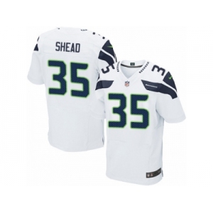 Men's Nike Seattle Seahawks #35 DeShawn Shead Elite White NFL Jersey