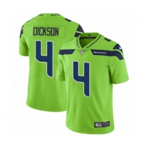 Men's Nike Seattle Seahawks #4 Michael Dickson Elite Green Rush Vapor Untouchable NFL Jersey