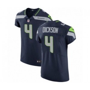 Men's Nike Seattle Seahawks #4 Michael Dickson Navy Blue Team Color Vapor Untouchable Elite Player NFL Jersey