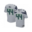 Men's Nike Seattle Seahawks #44 Delano Hill Elite Grey Alternate NFL Jersey