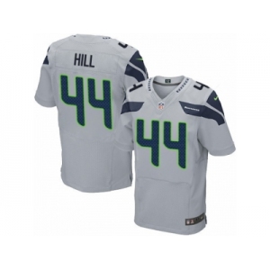 Men's Nike Seattle Seahawks #44 Delano Hill Elite Grey Alternate NFL Jersey