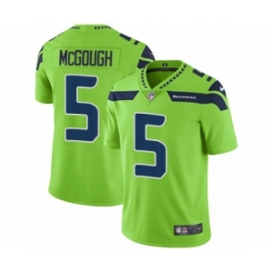 Men's Nike Seattle Seahawks #5 Alex McGough Elite Green Rush Vapor Untouchable NFL Jersey