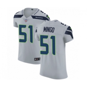 Men's Nike Seattle Seahawks #51 Barkevious Mingo Grey Alternate Vapor Untouchable Elite Player NFL Jersey