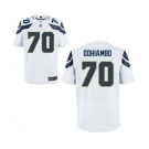 Men's Nike Seattle Seahawks #70 Rees Odhiambo Elite White NFL Jersey