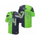 Men's Nike Seattle Seahawks #74 George Fant Elite Team Green Two Tone NFL Jersey