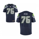 Men's Nike Seattle Seahawks #76 Germain Ifedi Elite Blue Team Color NFL Jersey