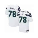 Men's Nike Seattle Seahawks #78 Bradley Sowell Elite White NFL Jersey