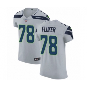 Men's Nike Seattle Seahawks #78 D.J. Fluker Grey Alternate Vapor Untouchable Elite Player NFL Jersey