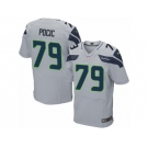 Men's Nike Seattle Seahawks #79 Ethan Pocic Elite Grey Alternate NFL Jersey