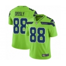 Men's Nike Seattle Seahawks #88 Will Dissly Elite Green Rush Vapor Untouchable NFL Jersey