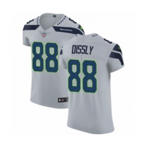Men's Nike Seattle Seahawks #88 Will Dissly Grey Alternate Vapor Untouchable Elite Player NFL Jersey