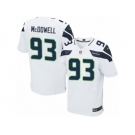 Men's Nike Seattle Seahawks #93 Malik McDowell Elite White NFL Jersey