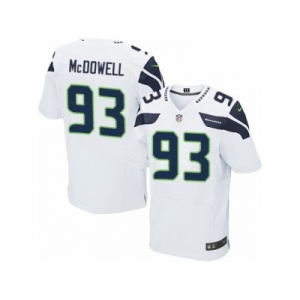 Men's Nike Seattle Seahawks #93 Malik McDowell Elite White NFL Jersey
