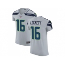 Nike Seattle Seahawks #16 Tyler Lockett Grey Alternate Men Stitched NFL Vapor Untouchable Elite Jersey