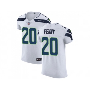 Nike Seattle Seahawks #20 Rashaad Penny White Men Stitched NFL Vapor Untouchable Elite Jersey