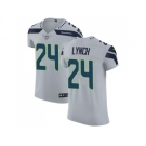 Nike Seattle Seahawks #24 Marshawn Lynch Grey Alternate Men Stitched NFL Vapor Untouchable Elite Jersey