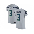 Nike Seattle Seahawks #3 Russell Wilson Grey Alternate Men Stitched NFL Vapor Untouchable Elite Jersey