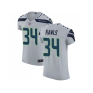 Nike Seattle Seahawks #34 Thomas Rawls Grey Alternate Men Stitched NFL Vapor Untouchable Elite Jersey