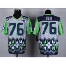 Nike Seattle Seahawks #76 Germain Ifedi Grey Men's Stitched NFL Elite Noble Fashion Jersey