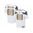 Nike Seattle Seahawks #88 Jimmy Graham White Men's Stitched NFL Elite Gold Jersey