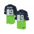 Nike Seattle Seahawks #89 Doug Baldwin Steel Blue-Green Men's Stitched NFL Elite Fadeaway Fashion Jersey