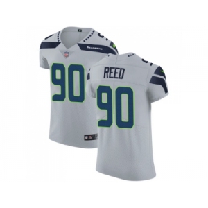 Nike Seattle Seahawks #90 Jarran Reed Grey Alternate Men Stitched NFL Vapor Untouchable Elite Jersey